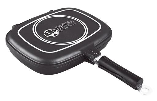 [NY-4102-32] 12.6" Non-Stick Rectangle Double Grill Pan