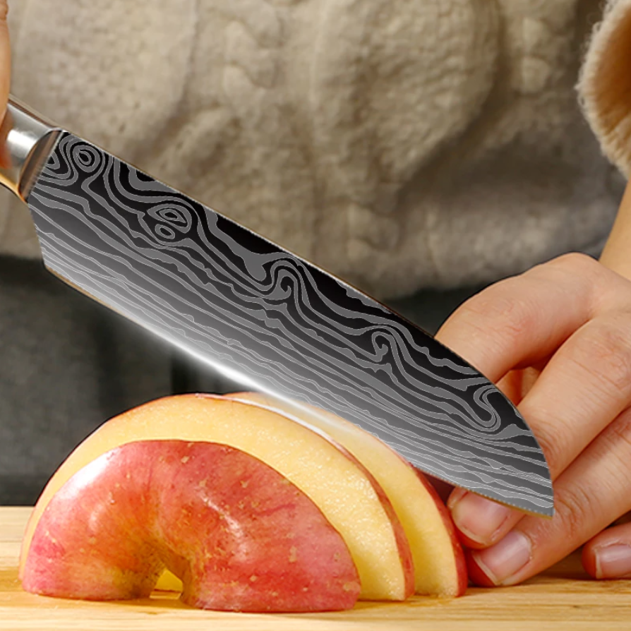 【LA000134】santoku knife 7'' Japanese Chef Knife