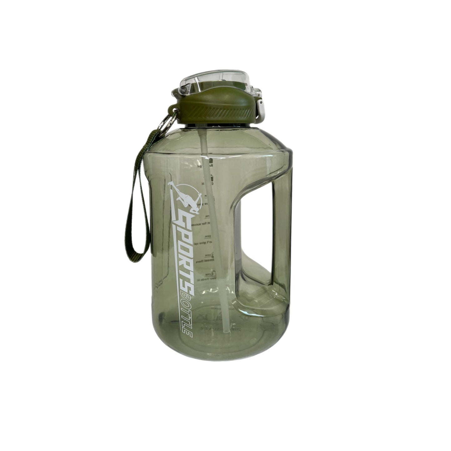 【LA000370】75oz Transparent Motivational Water Bottle