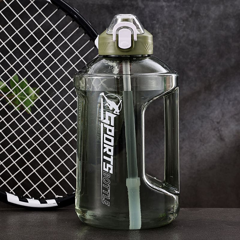 【LA000370】75oz Transparent Motivational Water Bottle