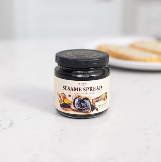 【LA000393】3 cans Sesaole Maple Black Sesame Spread 170g