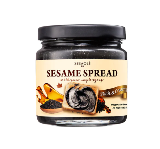【LA000393】3 cans Sesaole Maple Black Sesame Spread 170g