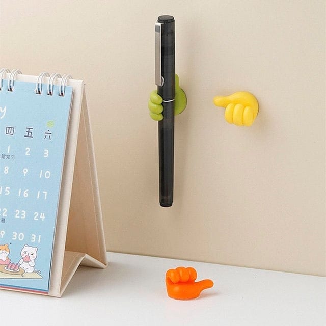 【LA000360】20Pcs Silicone Thumb Wall Hook Cable Clip Wire Desk Organizer