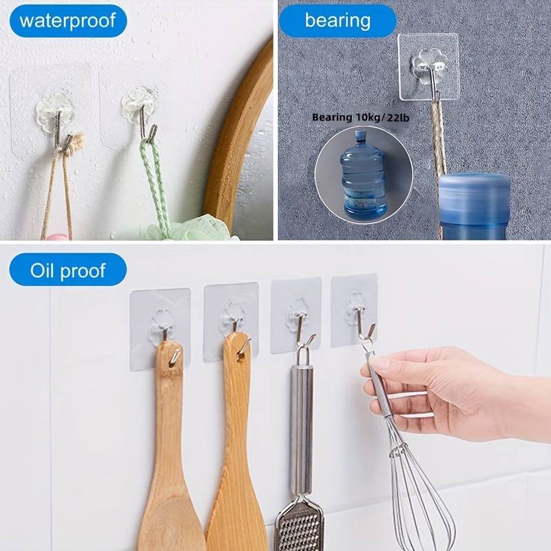 【LA000067】transparent hooks 20pc