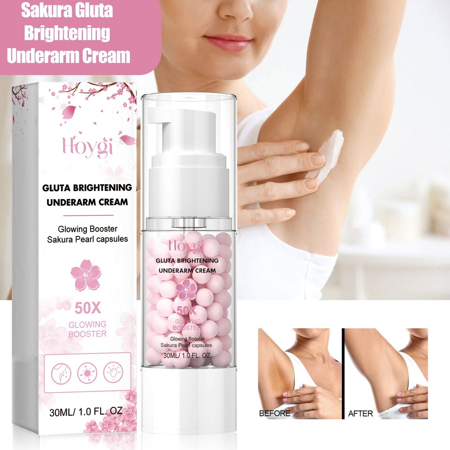 LA000474  亮白腋下乳霜 Gluta Brightening Underarm Cream