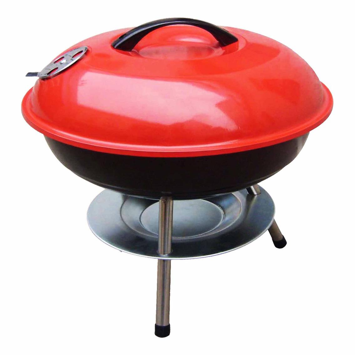 [NY.1114] Chrome Plated Charcoal Barbeque Grill Bbq Multicolor