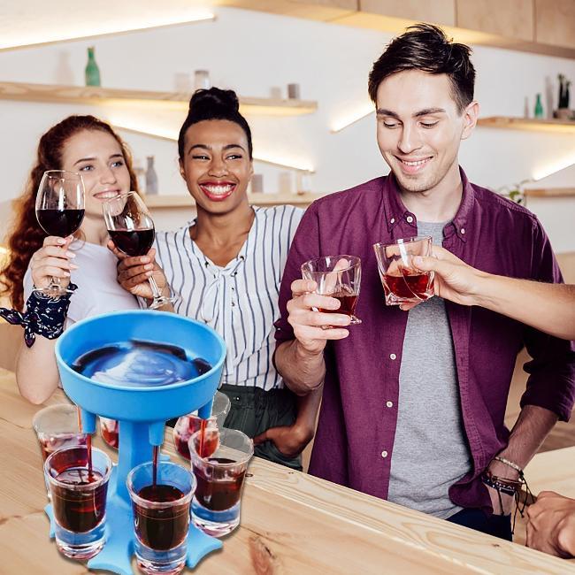 【LA000217】Multi-functional Wine & Beverage 6 Drink Dispenser (Glasses not included)