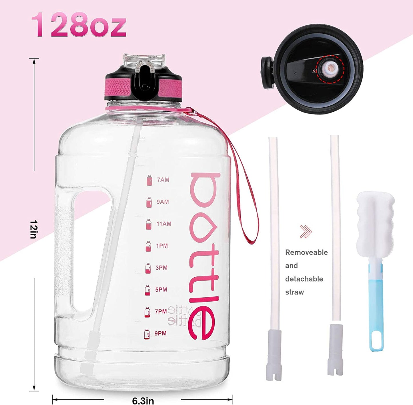 【LA000287】BOTTLE water bottle 4L-pink
