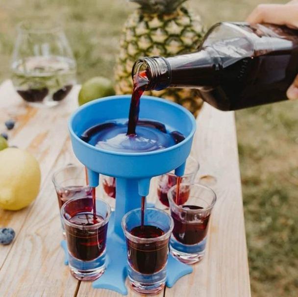 【LA000217】Multi-functional Wine & Beverage 6 Drink Dispenser (Glasses not included)