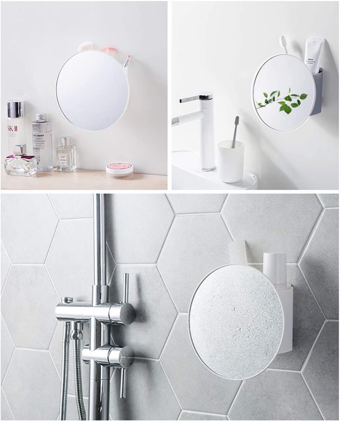 【LA000204】bathroom mirror with organizer