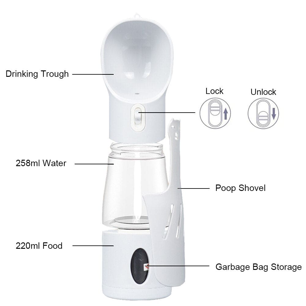 【LA000355】Multifunctional Dog Pet Water Bottle