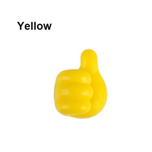 【LA000360】20Pcs Silicone Thumb Wall Hook Cable Clip Wire Desk Organizer