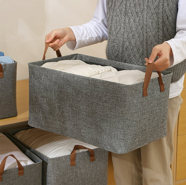 【LA000412】Foldable Storage Bag with Steel Frame Support