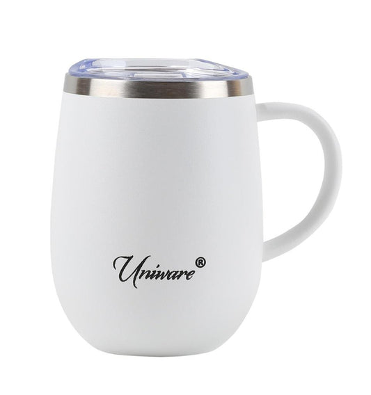 [NY-2470WH] 360ml White 304 Stainless Steel Mug water cup