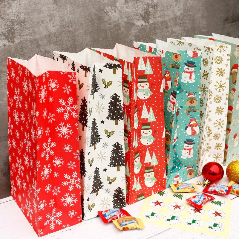 【LA000400】 30pcs Christmas Gift Wrapping Bags