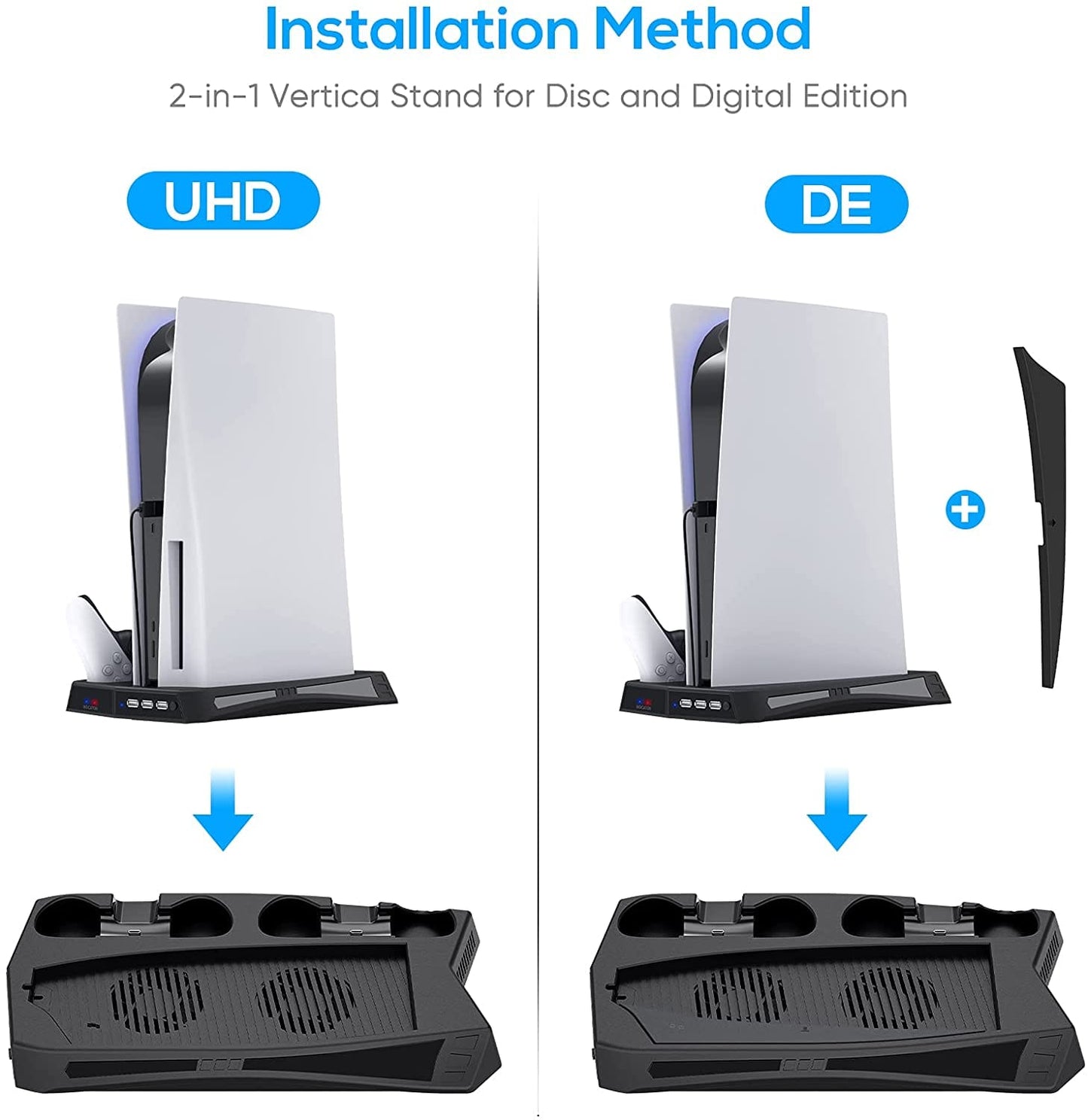 【LA000224】All-in-One PS5 Cooler with Charging Base