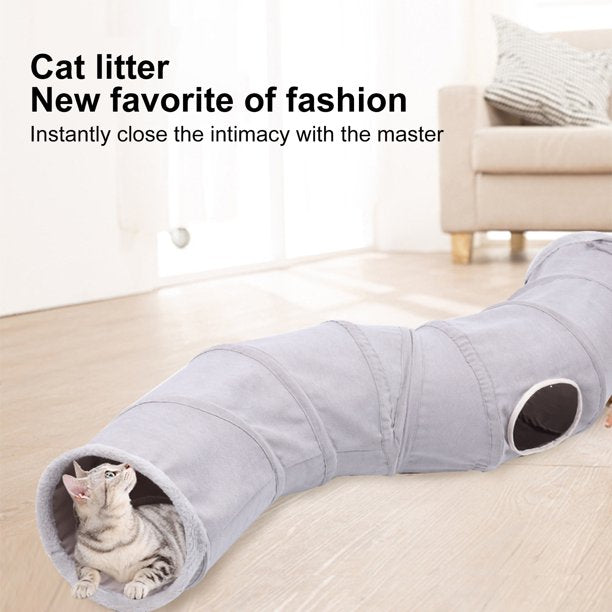 【LA000333】Foldable Cat Tunnel for Indoor Cats