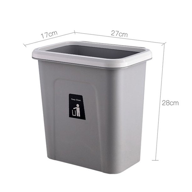 【LA000304】Push-Top Wall-Mounted Trash Can with 7L Capacity