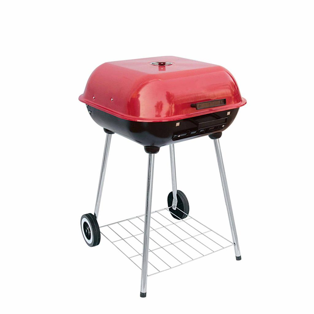 [NY.1114] Chrome Plated Charcoal Barbeque Grill Bbq Multicolor