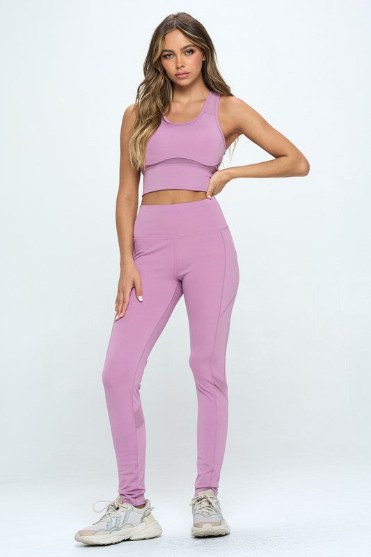 CAA Women's Two Piece Activewear Set Cut Out Detail