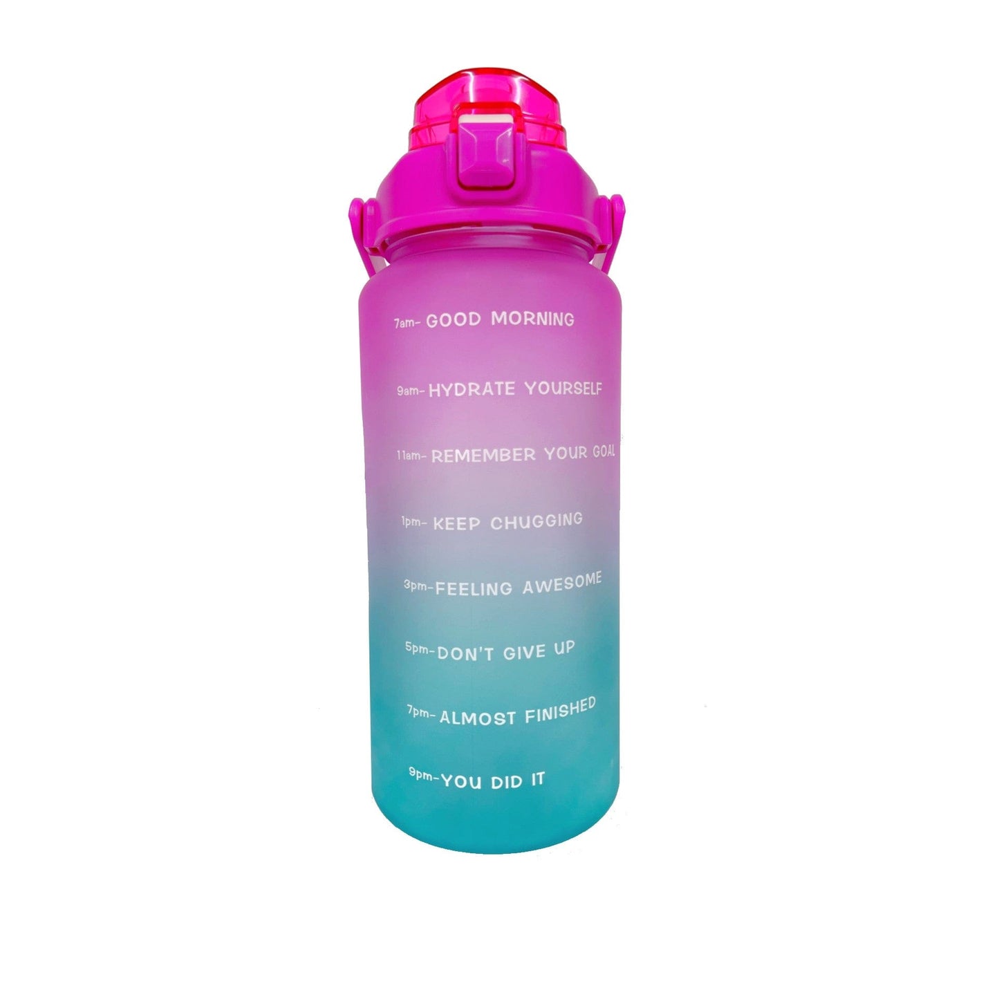 【LA000386】75oz Color Gradient Frosted Water Bottle