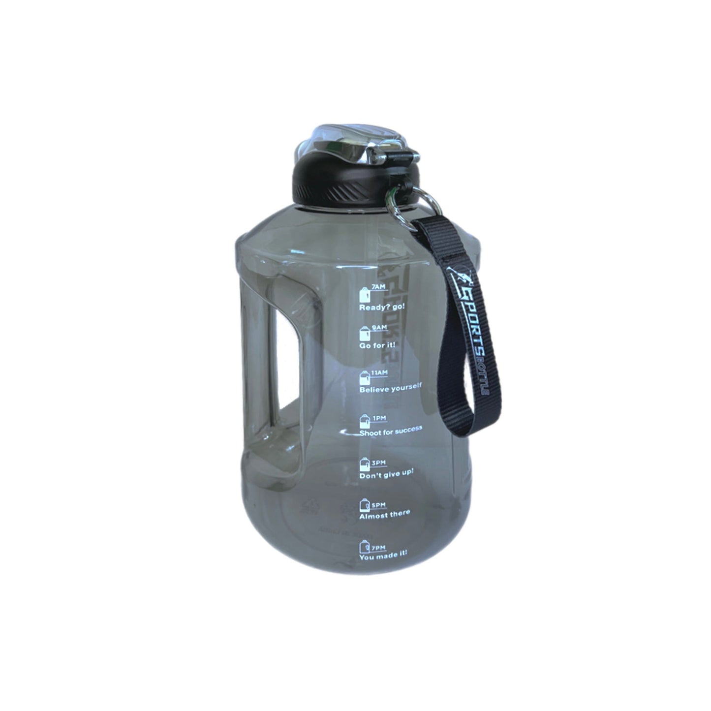 【LA000370】75oz Transparent Motivational Water Bottle