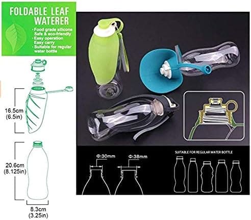 【LA000385】20 OZ Pet Water Bottle Leaf Design