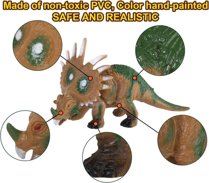 【LA000317】12Pcs Jurassic Dinosaur Toy Set