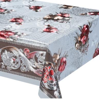 NY-TC670001 300gsm 54" PVC Metallic Embossed Tablecloth