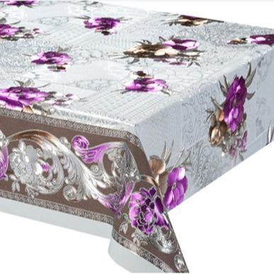 NY-TC670001 300gsm 54" PVC Metallic Embossed Tablecloth