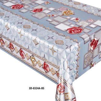 NY-TC670001 300gsm 54" PVC Metallic Embossed Tablecloth