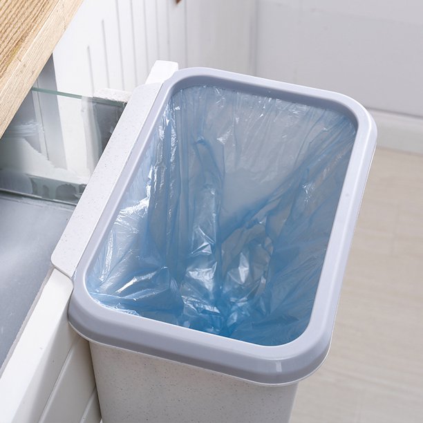 【LA000304】Push-Top Wall-Mounted Trash Can with 7L Capacity