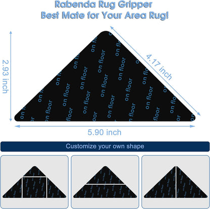 【LA000219】Reusable Rug Gripper Stickers 20PCs