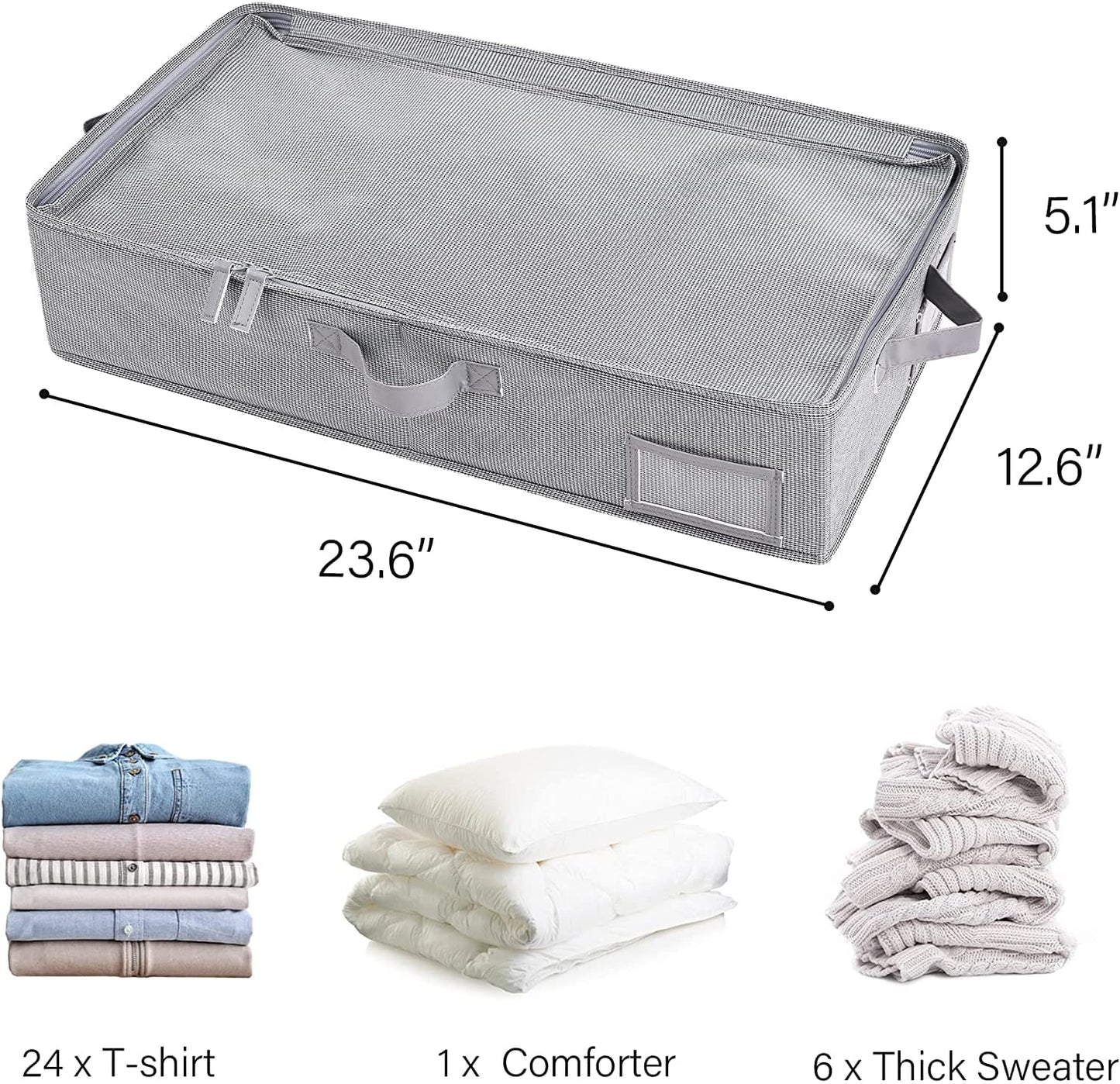 【LA000172】Multi-functional collapsible underwear, socks, clothing small items organizer portable 2 pack zipper storage box