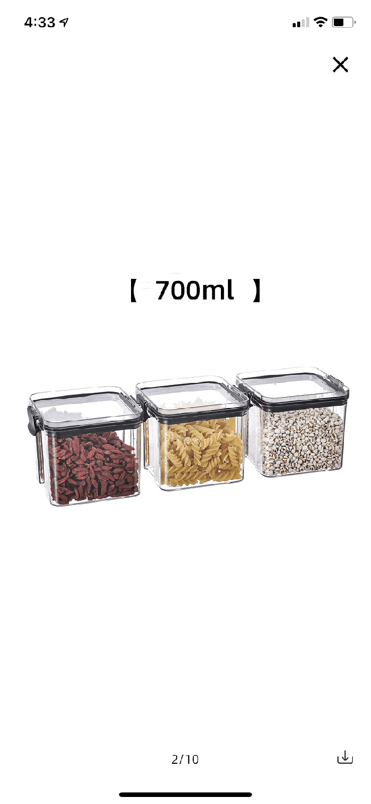 【LA000268】6-Piece Pop Container Set for Food and Spices