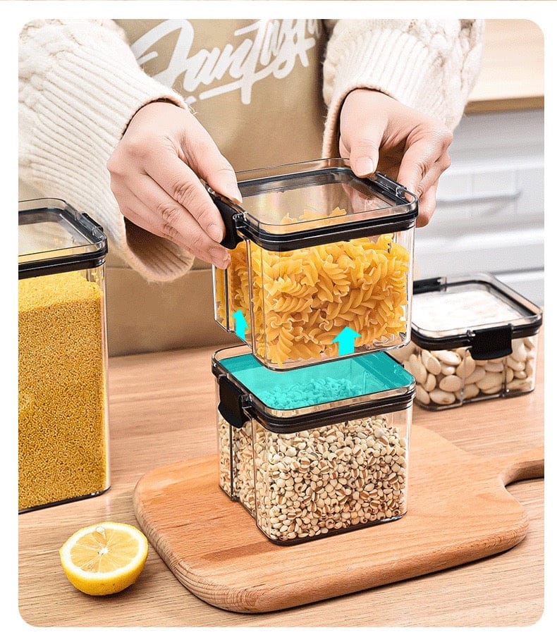 【LA000268】6-Piece Pop Container Set for Food and Spices