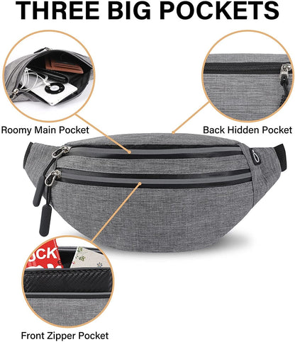 【LA000377】Waterproof Fanny Pack Belt Bag
