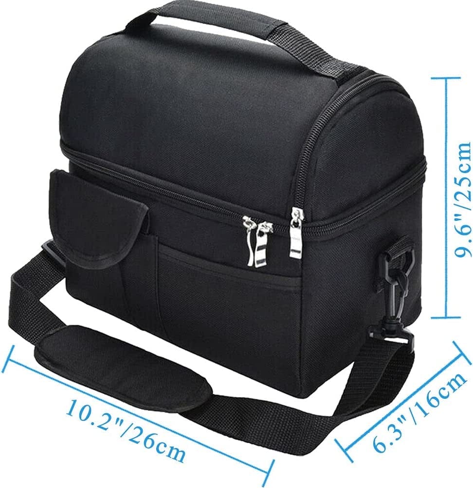 【LA000281】Insulated Lunch Bag Dual Compartment